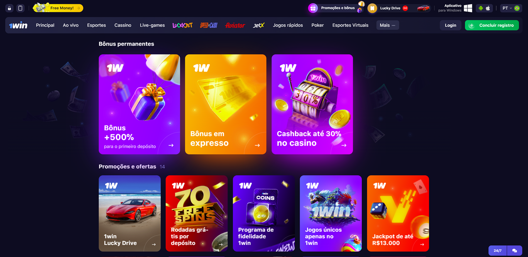 Revisão do Cassino 1Win