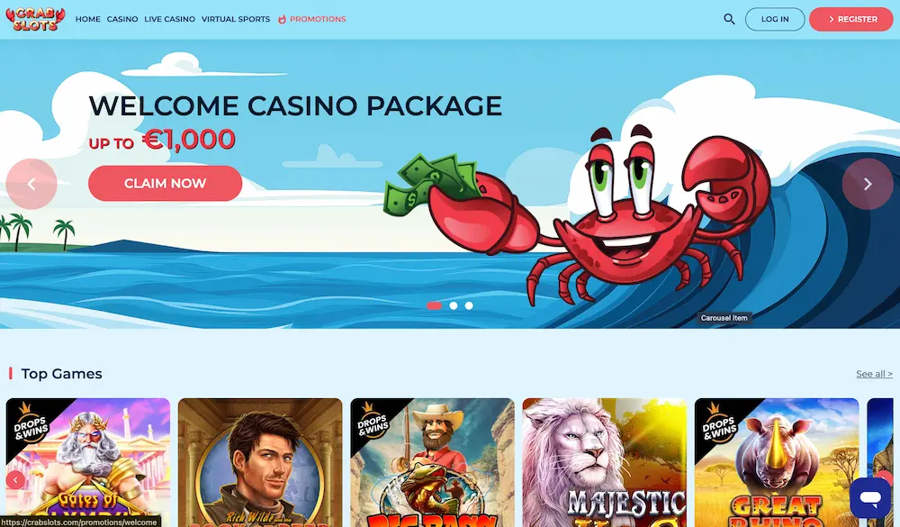 Revisão do Cassino Crab Slots Revisão do Cassino Crab Slots